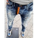 Jean Zoom Flight bleu délavé