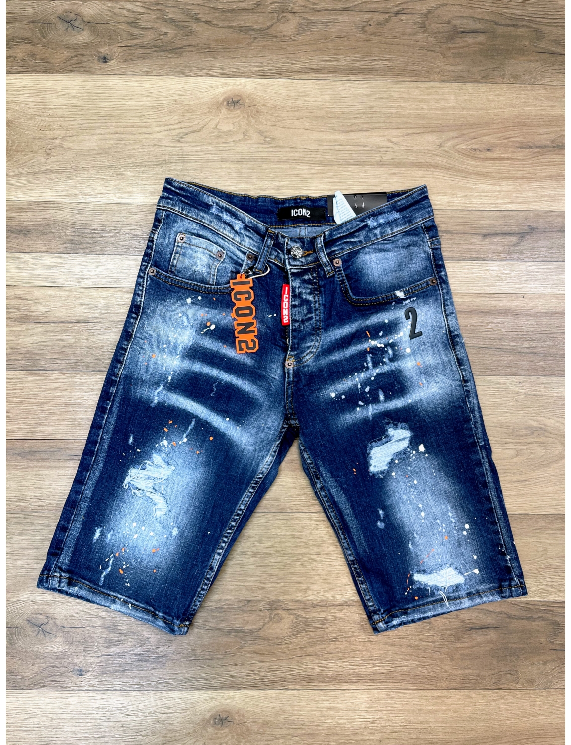 Short Jean ZOOM FLIGHT bleu Slim