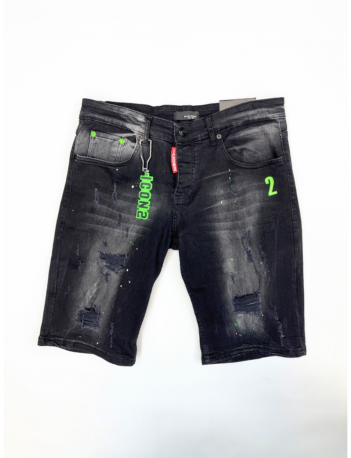 Short Jean ZOOM FLIGHT bleu Slim