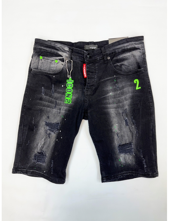Short Jean ZOOM FLIGHT bleu Slim 2
