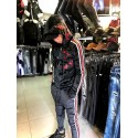 Ensemble ZOOM FLIGHT noir velours FLEURE