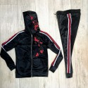 Ensemble ZOOM FLIGHT noir velours FLEURE