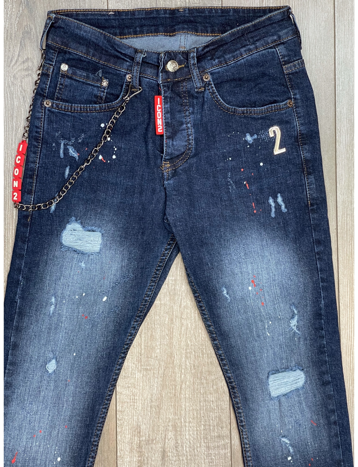 jean zoom flight bleu slim icon2