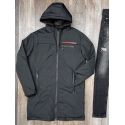 Veste Icon2 veste longue noir a capuche