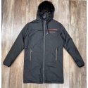 Veste Icon2 veste longue noir a capuche