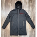 Veste Icon2 veste longue noir a capuche