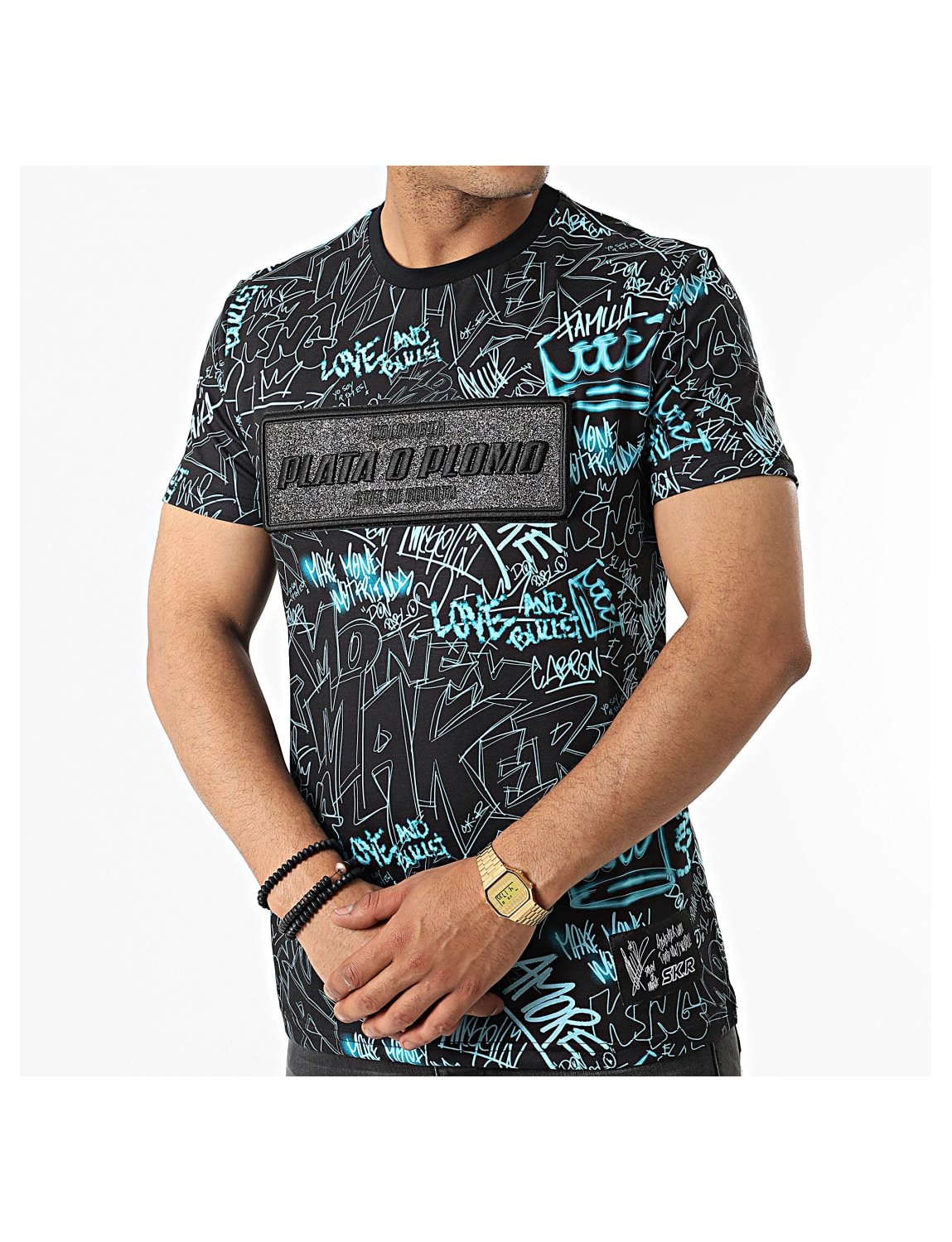 Teeshirt Plata o plomo noir