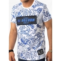 Tee shirt El Patron blanc bleu