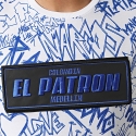 Tee shirt El Patron blanc bleu