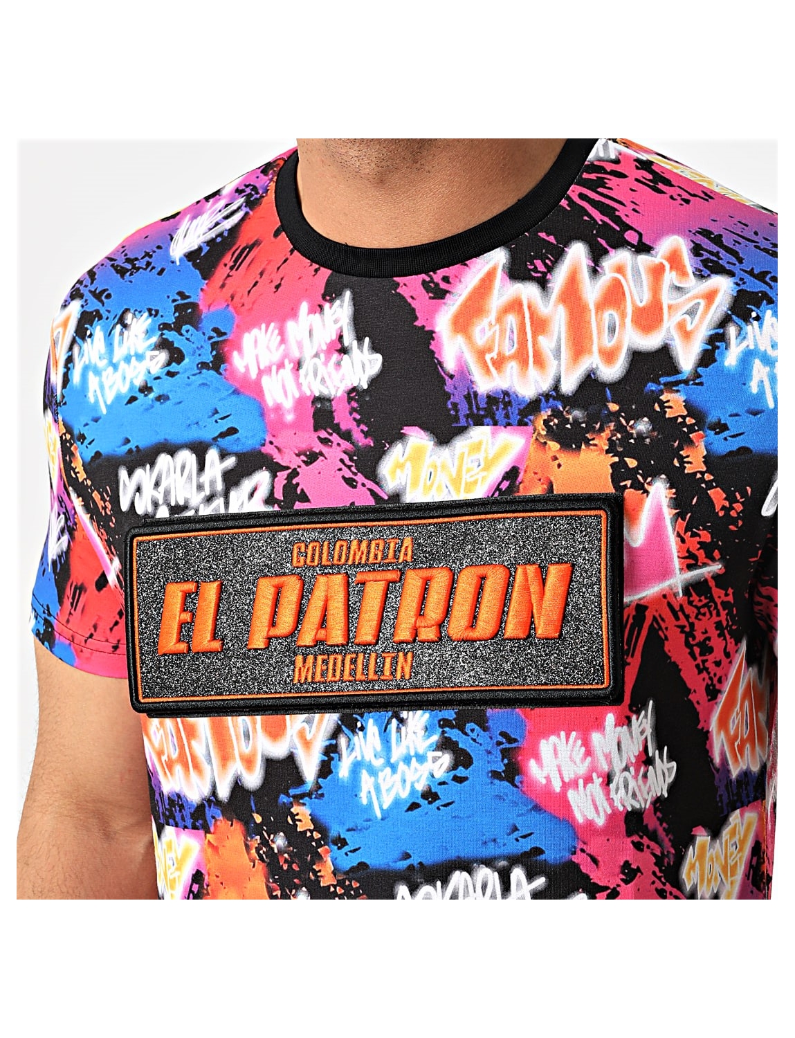 Tee shirt Plata o plomo Néon multicolore