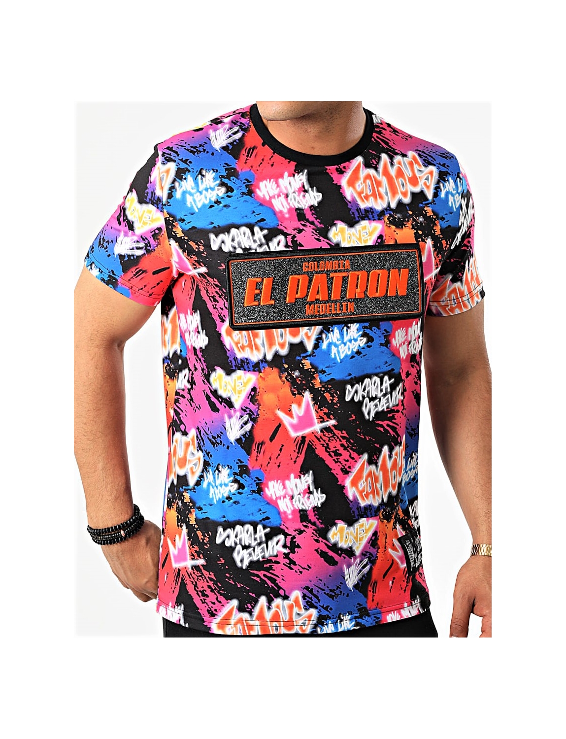 Tee shirt Plata o plomo Néon multicolore