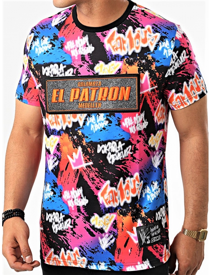 Tee shirt Plata o plomo Néon multicolore 2