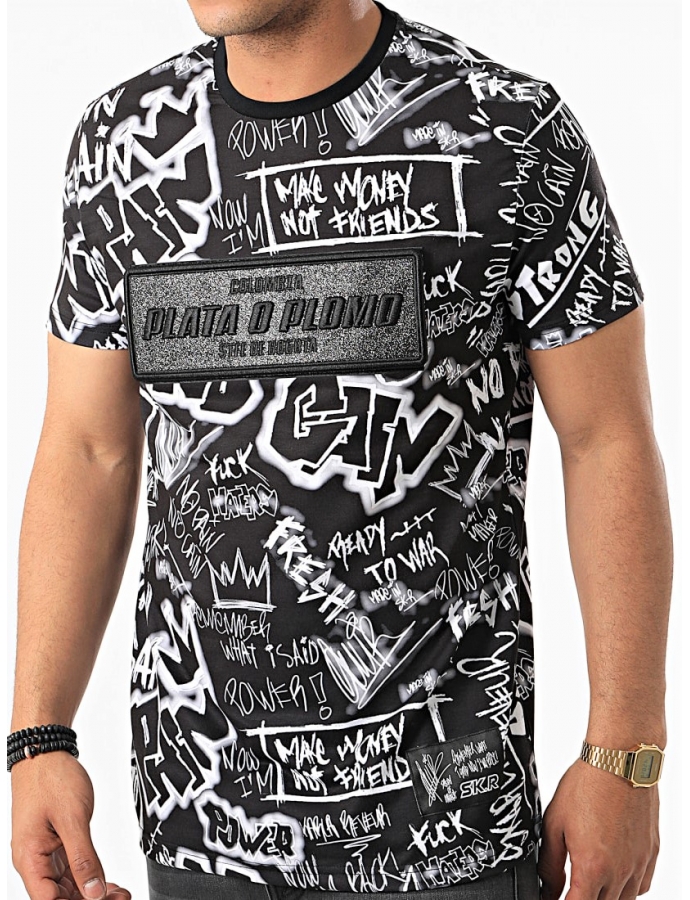 Teeshirt Plata o plomo noir 2