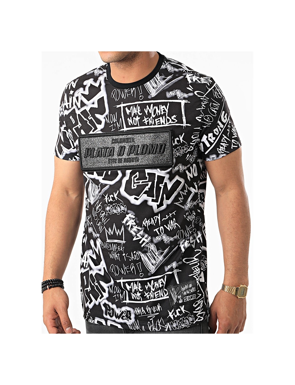 Teeshirt Plata o plomo noir