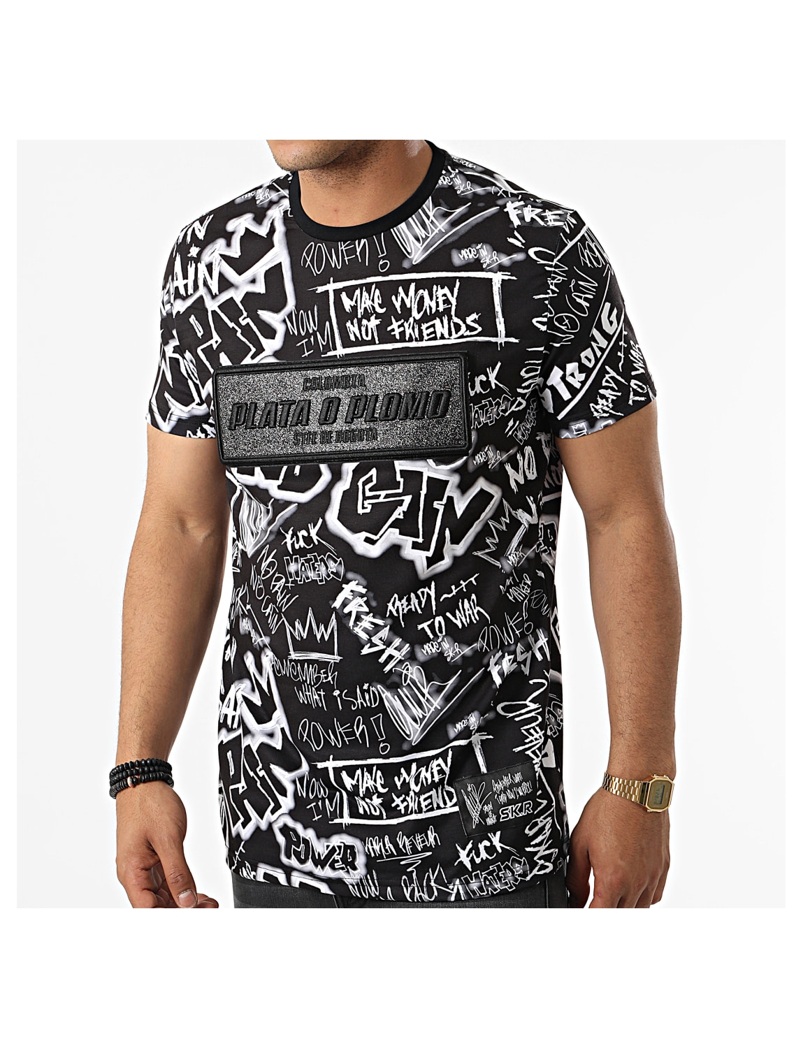 Teeshirt Plata o plomo noir