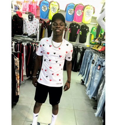 T-SHIRT ZOOM FLIGHT cœur brisé noir