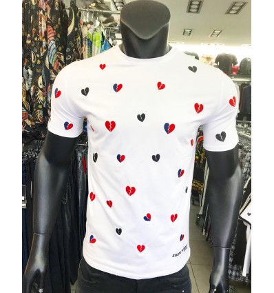 T-SHIRT ZOOM FLIGHT cœur brisé noir