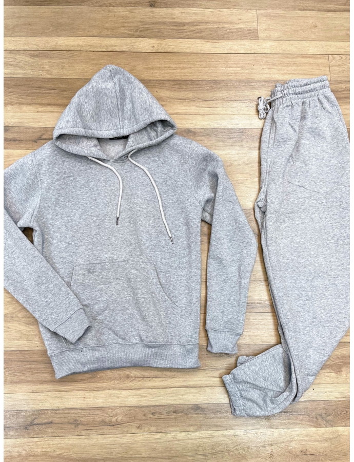 Ensemble Moletons unis gris 2