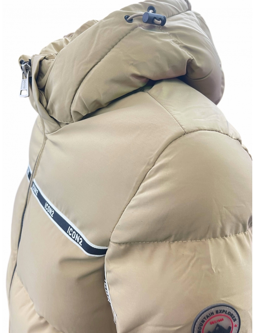 Doudoune icon2 beige matelassée