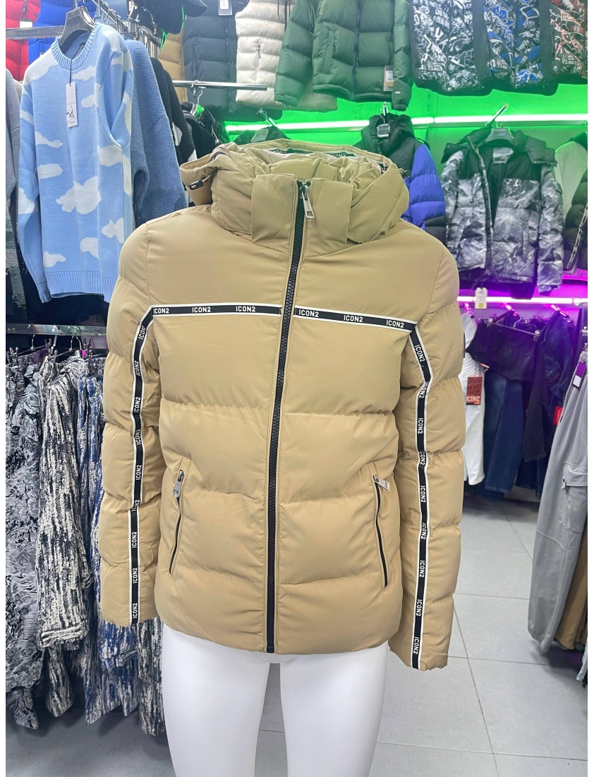 Doudoune icon2 beige matelassée