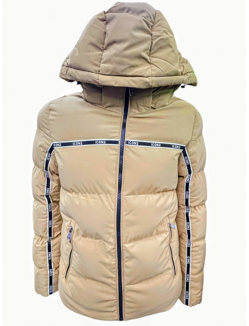 Doudoune icon2 beige matelassée