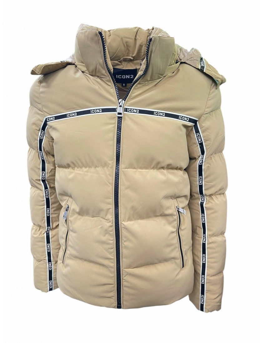 Doudoune icon2 beige matelassée