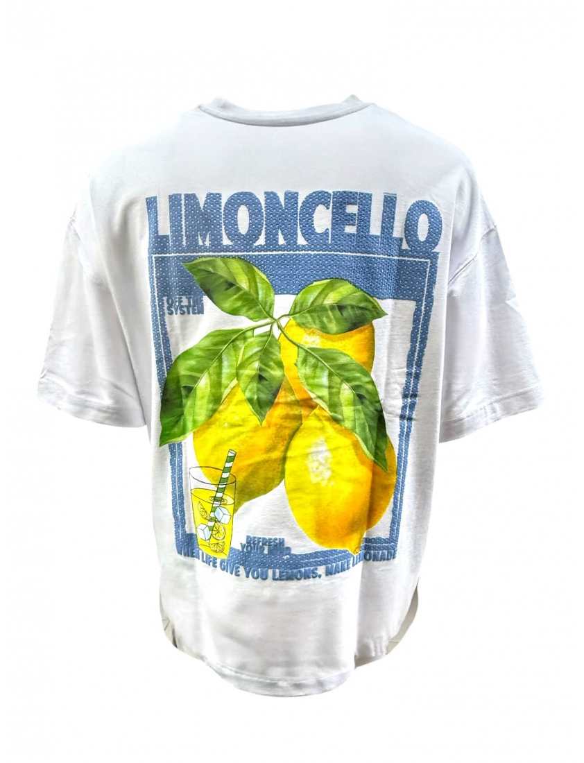 T-shirt oversize citronnier