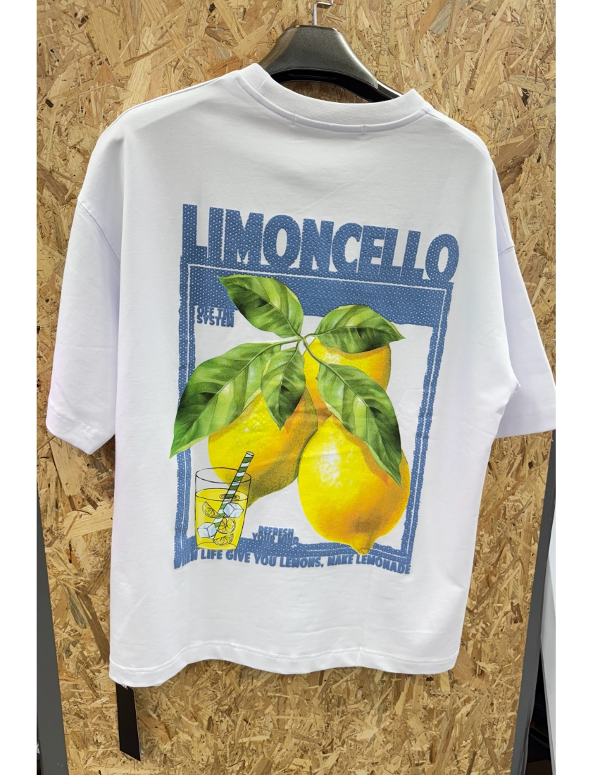 T-shirt oversize citronnier
