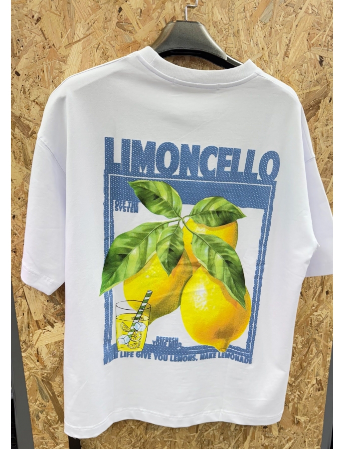 T-shirt oversize citronnier
