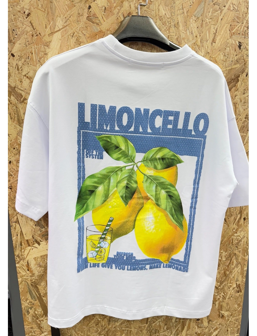 T-shirt oversize citronnier