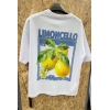 T-shirt oversize citronnier
