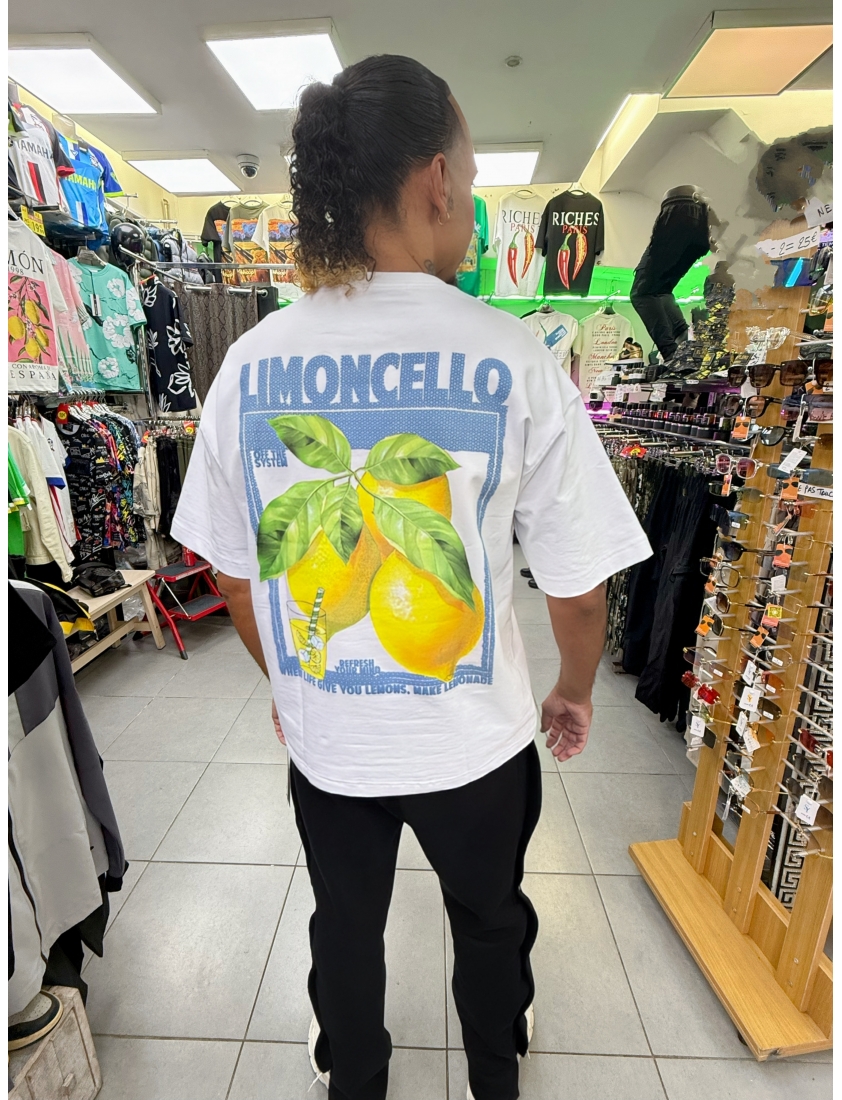T-shirt oversize citronnier