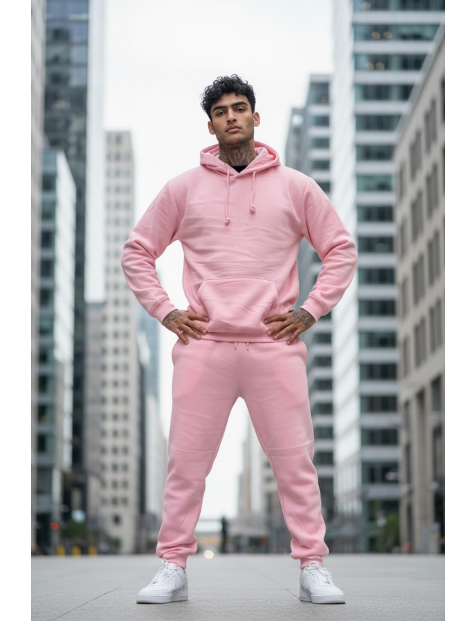 Ensemble Molleton basique rose