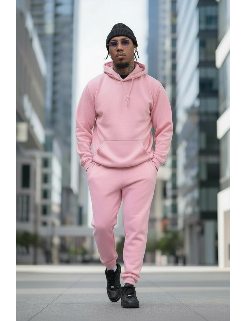 Ensemble Molleton basique rose
