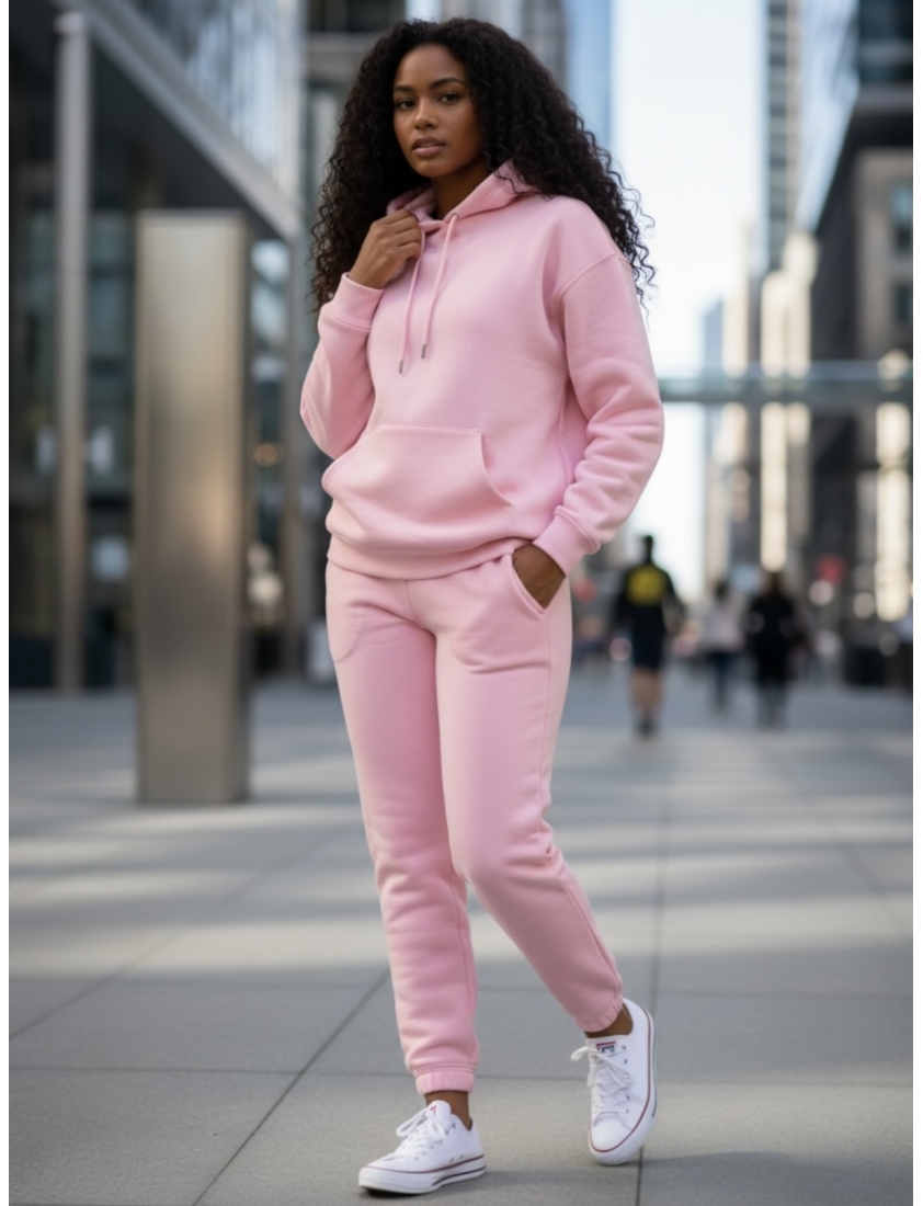 Ensemble Molleton basique rose