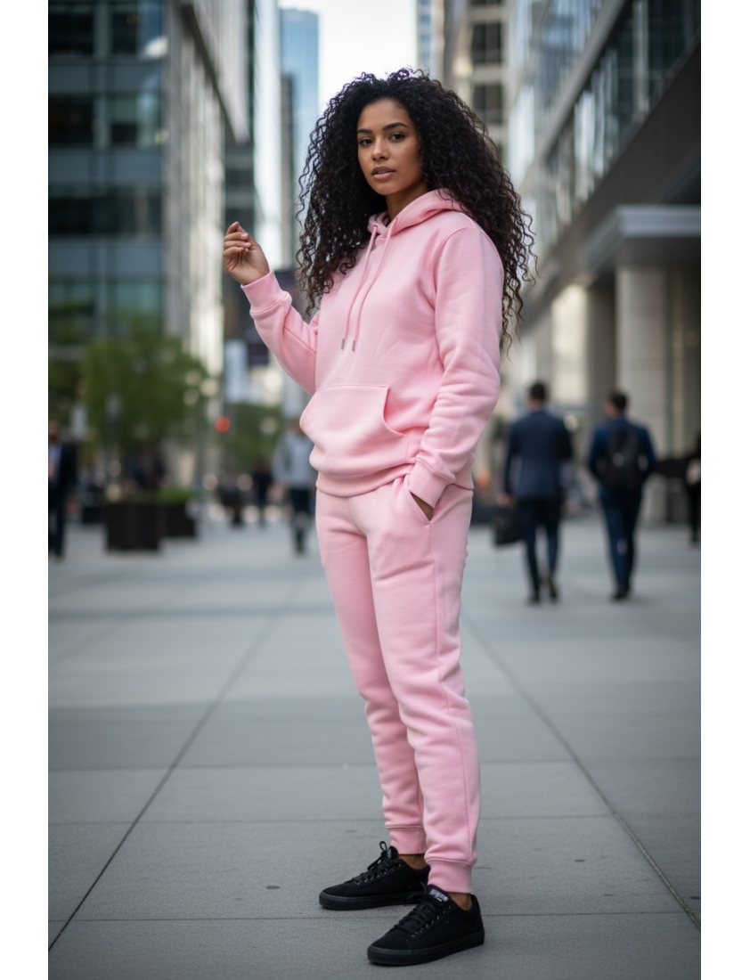 Ensemble Molleton basique rose