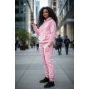 Ensemble Molleton basique rose