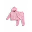 Ensemble Molleton basique rose  enfant