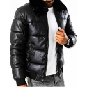 Blouson doudoune similicuir KAYMAXX