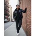 Blouson doudoune similicuir KAYMAXX