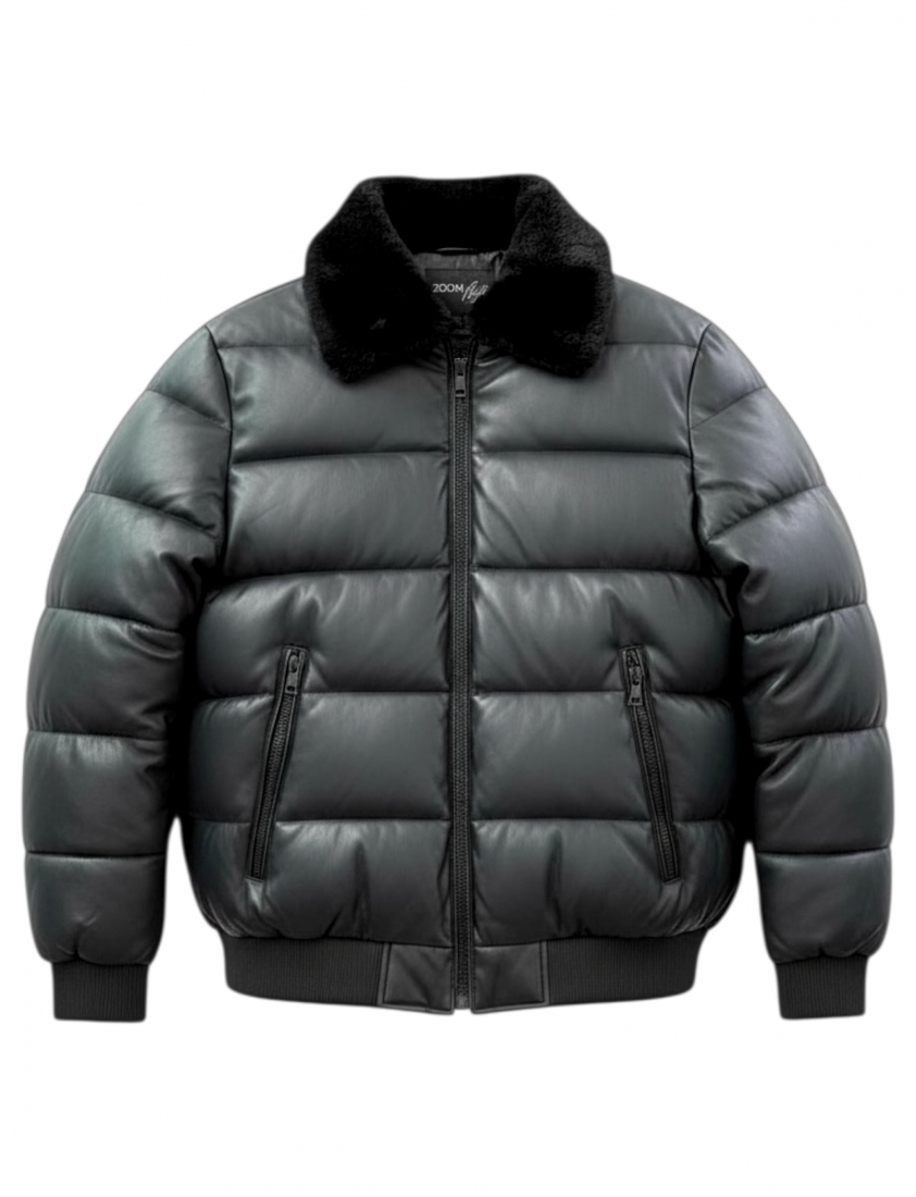 Blouson doudoune noir bombers
