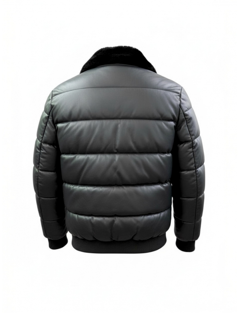 Blouson doudoune noir bombers
