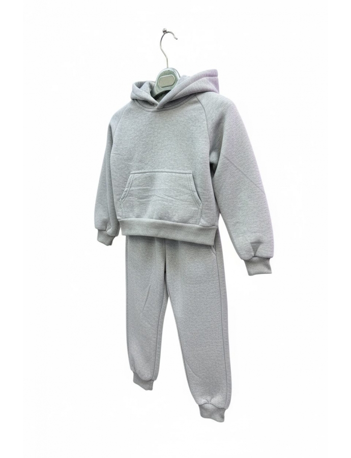 Ensemble Molleton basique gris enfant