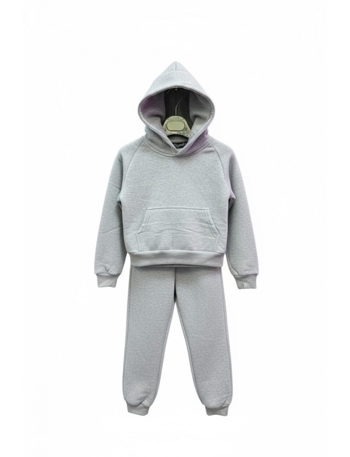 Ensemble Molleton basique gris enfant 2