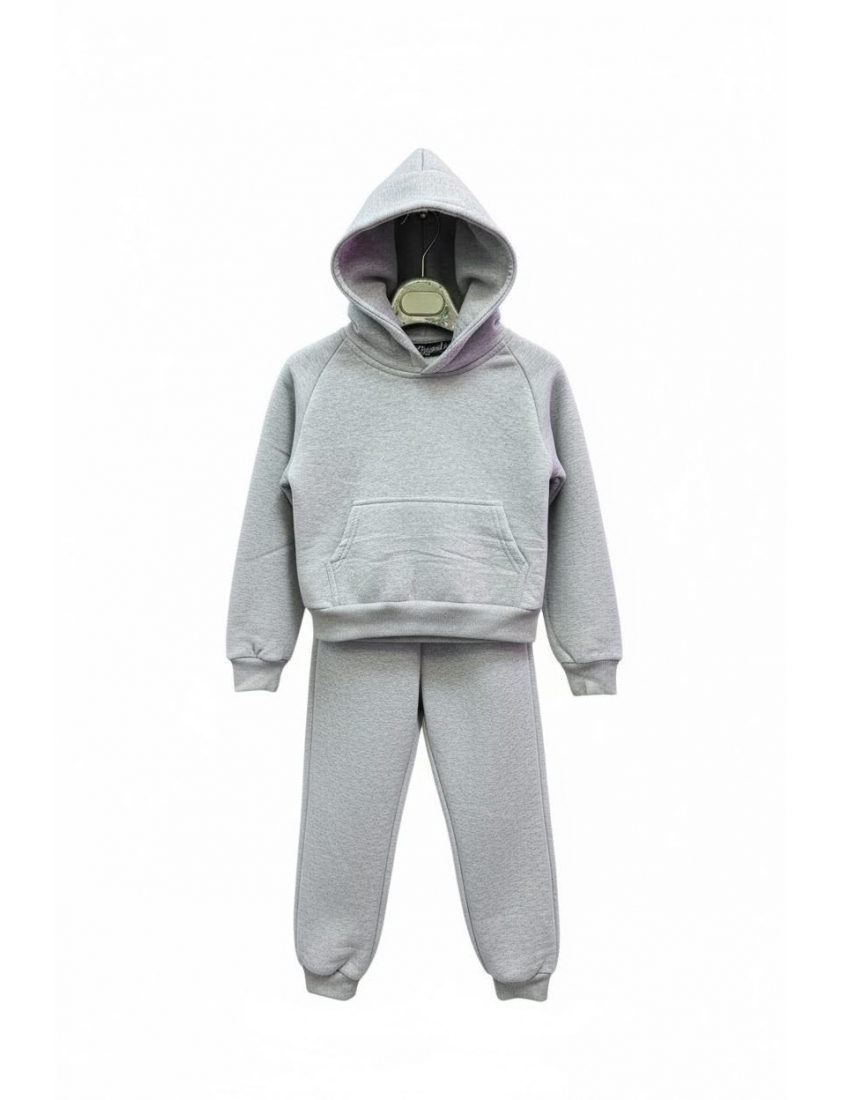 Ensemble Molleton basique gris enfant