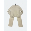 Ensemble Molleton Trèfle beige