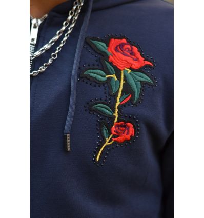ENSEMBLE BLEU FLEUR 
