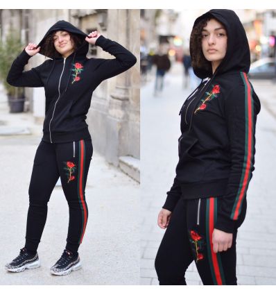 Ensemble ZOOM FLIGHT noir fleur