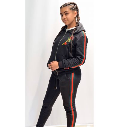 Ensemble ZOOM FLIGHT noir fleur