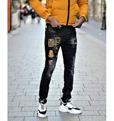 Jean ZOOM FLIGHT noir patch